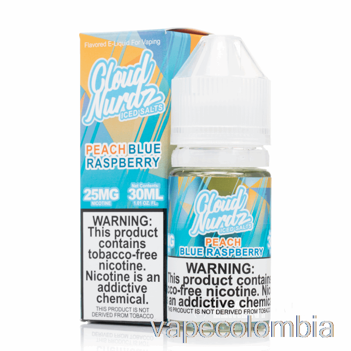 Vape Recargable Iced Melocotón Azul Razz - Sales Nurdz Nube - 30ml 50mg